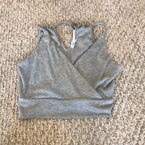 grey crop top